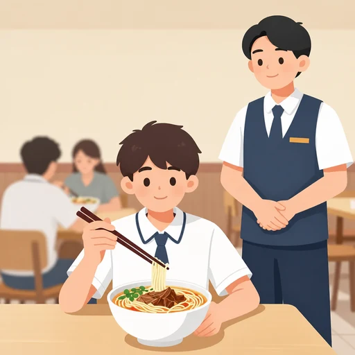 好的，那我要羊肉面。