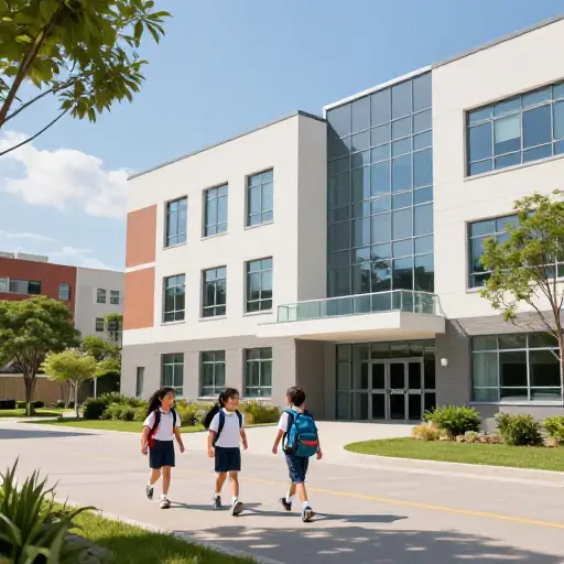 新学校的建立将使社区大大受益。