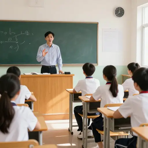 老师用威严的声音让全班安静下来。