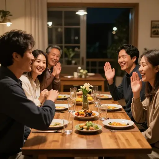 我们感谢主人为我们带来了美好的夜晚。