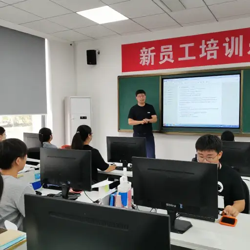 新员工接受一周的计算机使用培训。