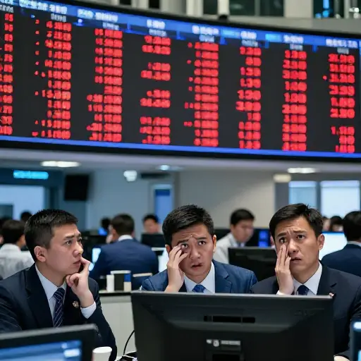 股市崩盘标志着一场严重经济萧条的开始。