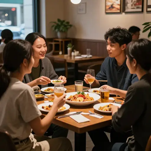 我们仍然时不时会聚在一起吃午饭。