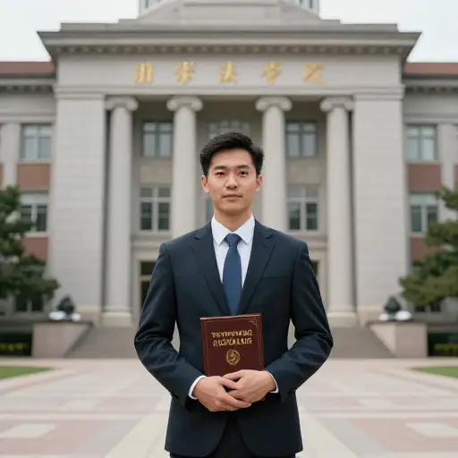 他在法学院工作。
