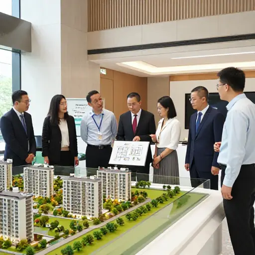 该公司为准买家举办了一场看房会。