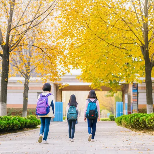学校在秋天开学。