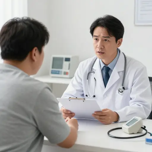 我的医生说我有点超重。