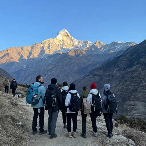 我们在徒步旅行中看到了一些令人惊叹的山景。