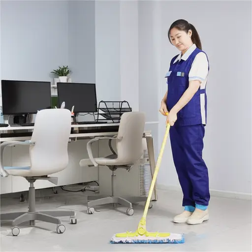 我妈妈是一名办公室清洁工。