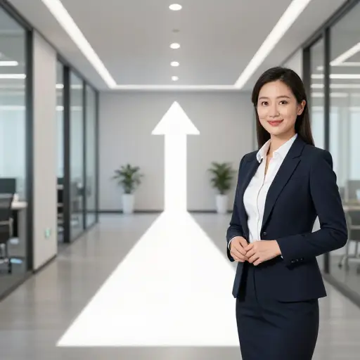 合并后，她发现自己进入了通往高级管理层的快车道。