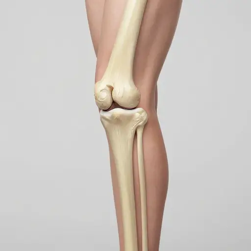膝盖关节连接大腿骨和小腿骨。
