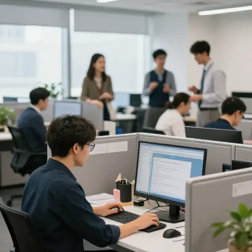 我倾向于不和同事社交。