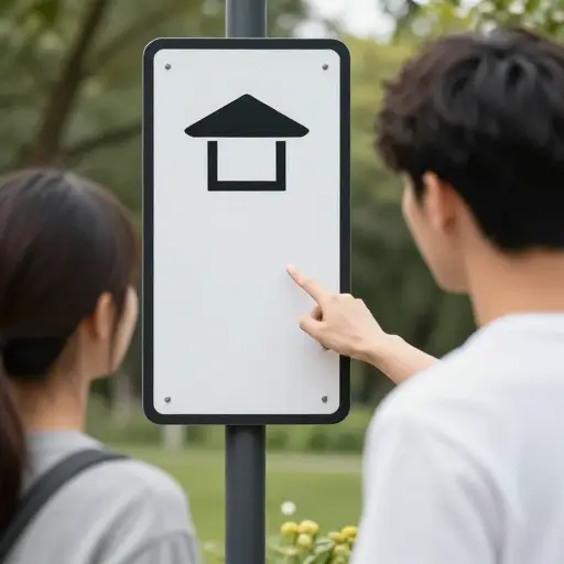 你能读一下这个指示牌吗？