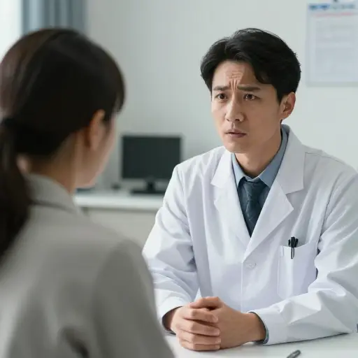 医生未能给出清晰的解释，这让病人感到担忧。