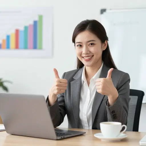 她因出色的销售业绩获得了一笔可观的奖金。