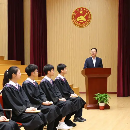 校长发表了简短的毕业致辞。