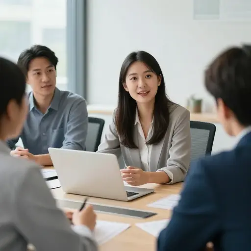 几个月后，她完全融入了团队。