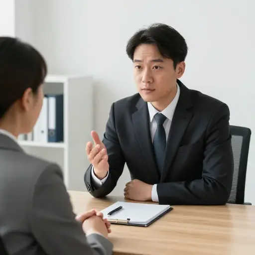 面试官问她是否有销售经验。