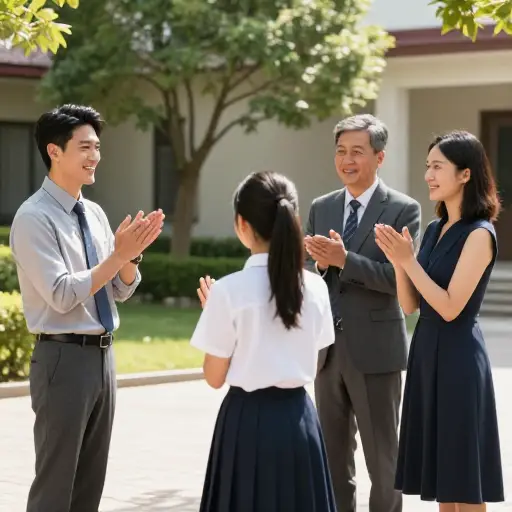 我的父母和老师都鼓励了我。