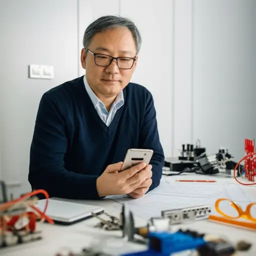 这位发明家因为创造了智能手机而闻名。