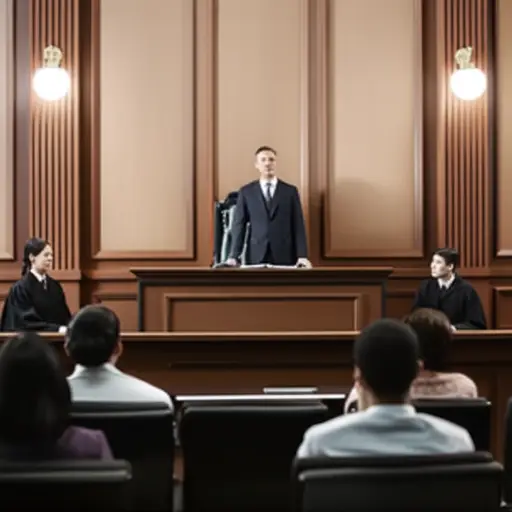 辩护律师成功说服陪审团相信他的当事人是无辜的。