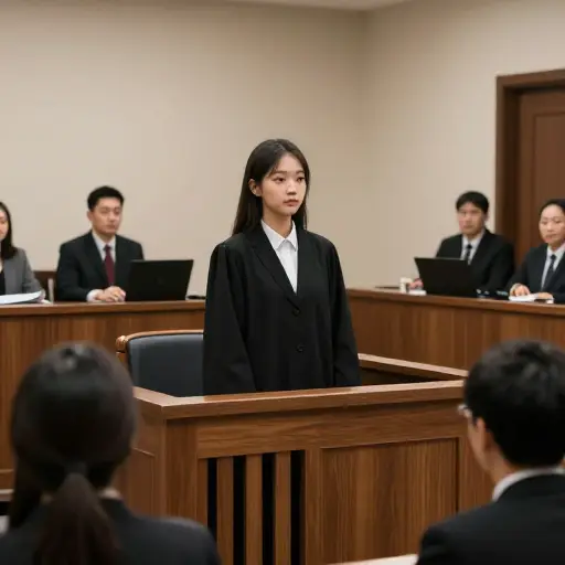 由于没有前科，她被判处了较轻的刑罚。