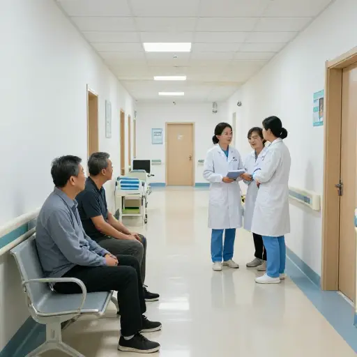 请在医院走廊保持安静。