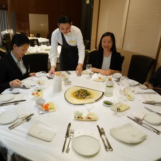 这家餐厅的食物和服务都极其出色。