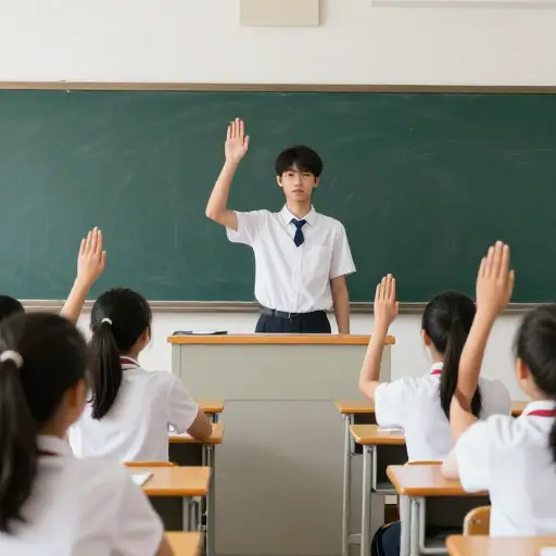 大家同时举起了手。