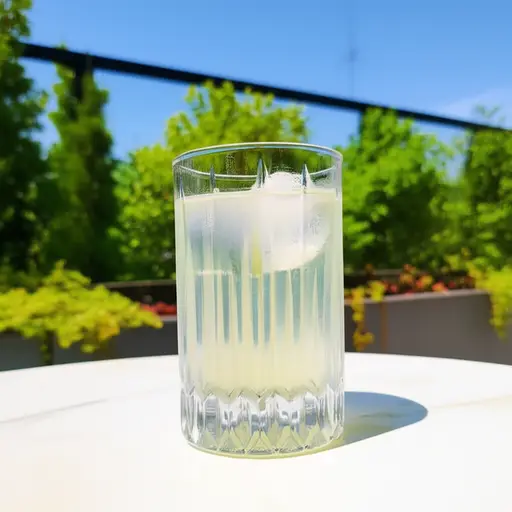 夏天我喜欢喝一杯冰镇的柯林斯鸡尾酒。
