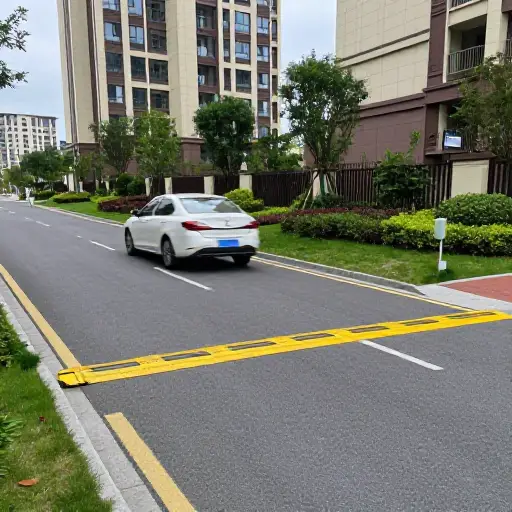 我们社区里的减速带确实能让车辆慢下来。