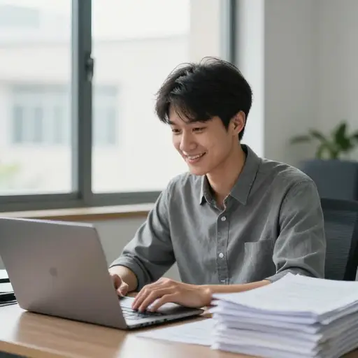 他似乎能从辛勤工作中获得动力。