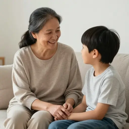 你几乎可以告诉你母亲任何问题，她会尽力帮助你。