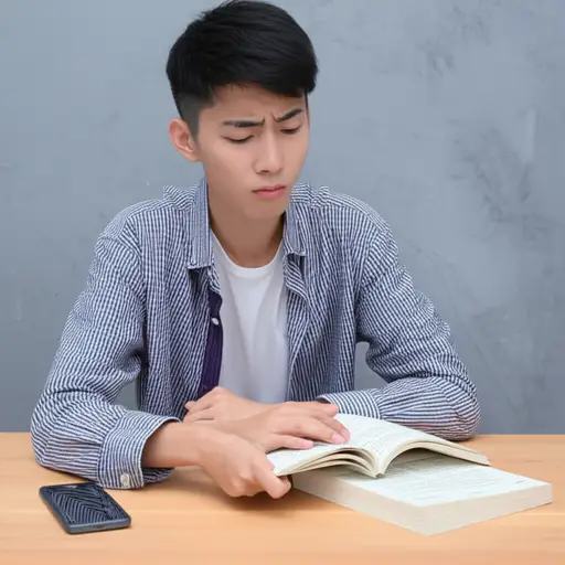 电话铃声的不断打扰让他无法专心读书。