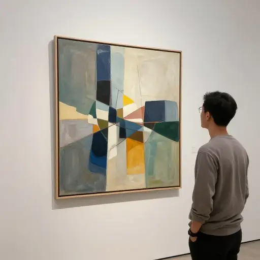 他的艺术作品展现出一种精妙的美学感受力。