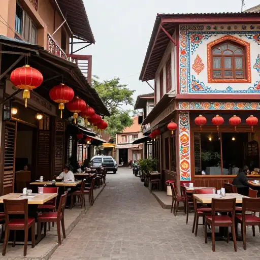 前者是一家中国餐厅，后者是一家印度餐厅。