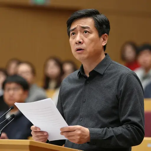 在某个时刻，他似乎完全忘记了自己在说什么。