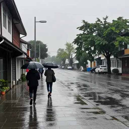 雨已经连续下了三天。