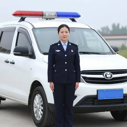 她当了很多年女警察。