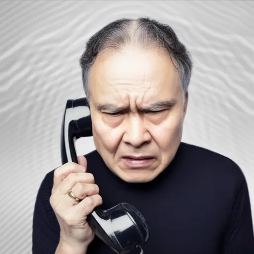 电话里有杂音，我听不清你在说什么。