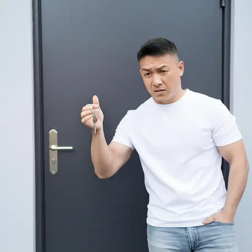 我昨天打不开门，因为钥匙不见了。