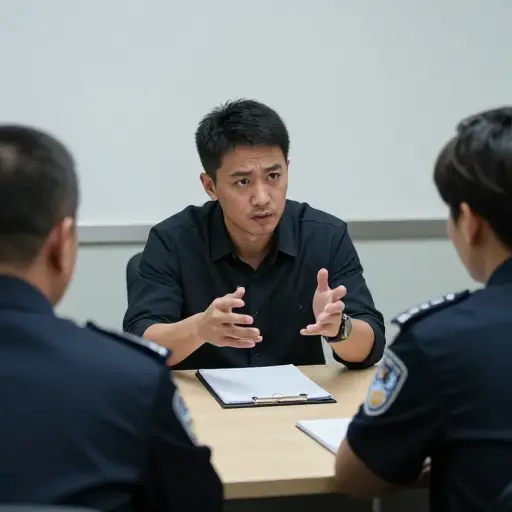 嫌疑人不断改变自己的说辞，这让警方非常怀疑。