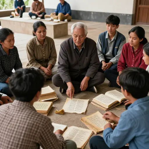 当地人民正在努力使这门语言延续下去。
