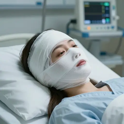 她在袭击中遭受了骇人的伤害。