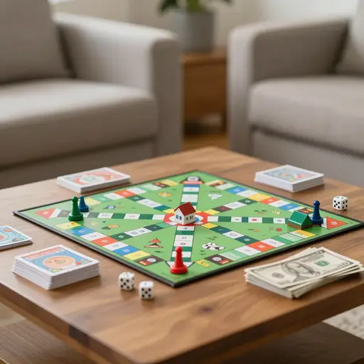 我最喜欢的棋盘游戏是《大富翁》。