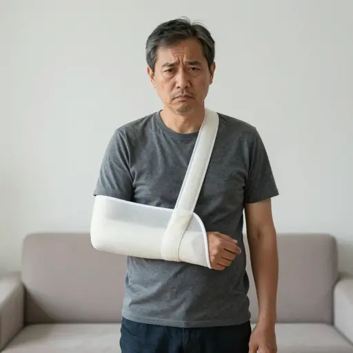 那场事故导致他失去了惯用胳膊的功能。