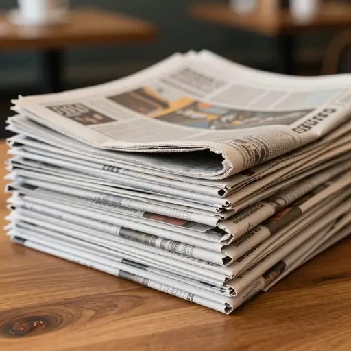 当地报纸在其背版刊登了一则小新闻。
