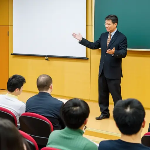 那位教授用夸张浮夸的语言发表演讲，让人感觉很不自然。