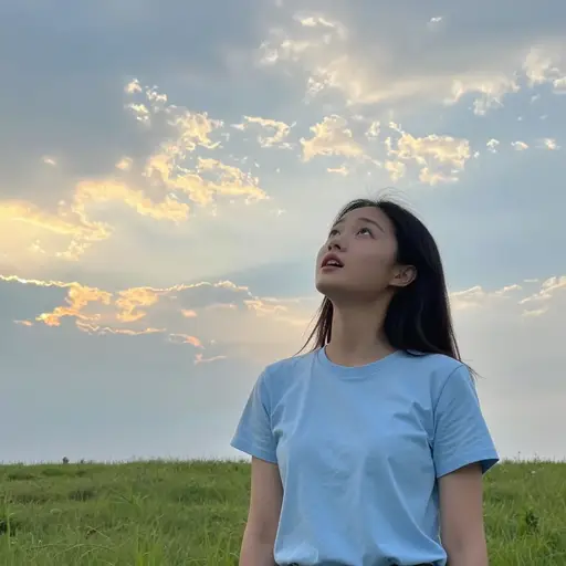 那些云看起来美极了。