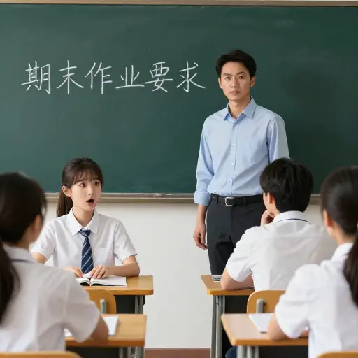 我们的老师为期末作业设定了非常高的标准。